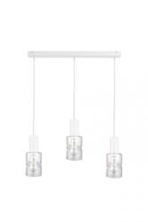 Lampa wisząca 3xE27 CROSS WHITE