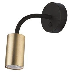 Kinkiet ruchomy giętki EYE FLEX BRASS  mosiądz/czarny 9067