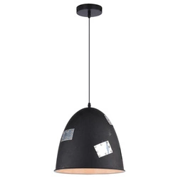 Lampa wisząca PATCH 31-43184 czarna z chromowanymi dekorami 1x60W E27