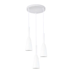 Lampa wisząca SOLIN, biała, 3x60W E27