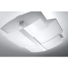 Plafon Sollux CELIA, Stal, Chrom, Szkło, Białe , E27 3x60W, SL.0351