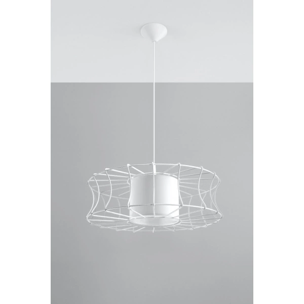 Industrialna lampa wisząca SALERNO SL.0299 Biała 1xE27