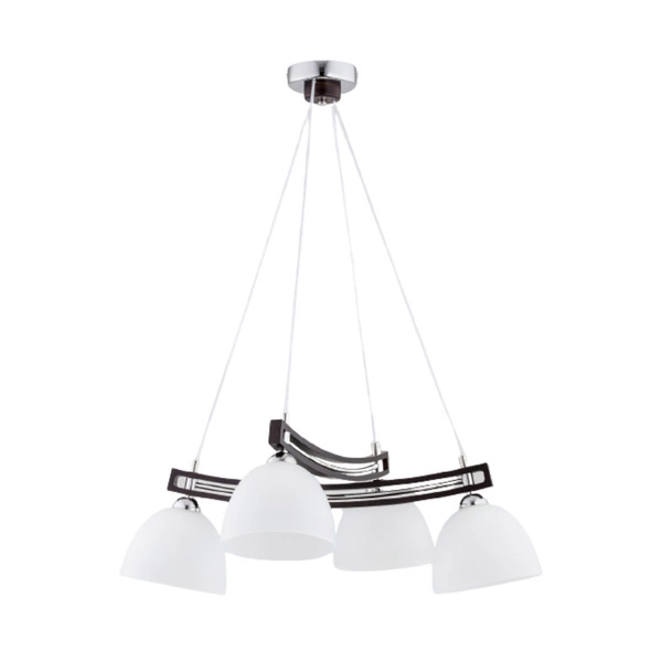 Lampa sufitowa do salonu DELFI 4xE27 wys. 80cm | czarny