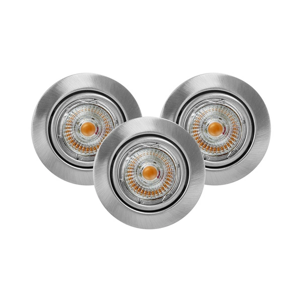 Ledsdream Round Lampa Sufitowa Incl.3xLED GU10 5W Satyna 2601329