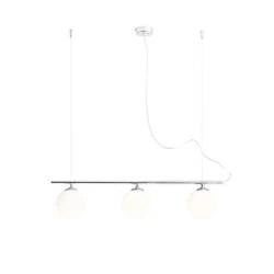 Lampa wisząca BERYL 3, 1006E_4, chrom/biały, 3x40W E14