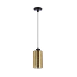 Lampa wisząca COX, 31-59345, czarny/złoty, 1x60W E27