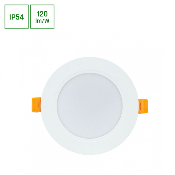 DURE 3 DOWNLIGHT 8W WW 230V 110st IP54 IK06 118x31 BIAŁY okrągła zasilacz zintegrowany