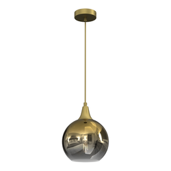 Lampa wisząca MONTE GOLD, 20 cm, MLP8400, złoty/dymiony, 1x60W E27