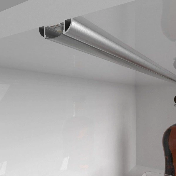 Profil LED P2-1 100cm szer. 13 | do osłonek C1/C4 | srebrny