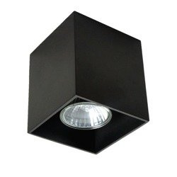 Lampa sufitowa SQUARE czarny kwadrat 8,2cm