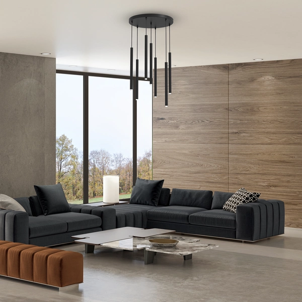 Lampa wisząca MONZA, MLP8842, czarna, 7x8W G9