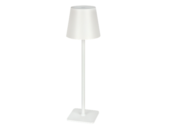 Lampa stołowa akumulatorowa ściemnialna TAZA WHITE CCT DIMM 3,5W 400lm IP54 | Biała