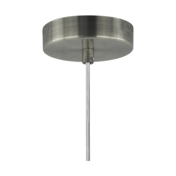 Lampa Wisząca Scarlett 1xE27 Max.60W Satynowy Metal/Przezroczysty Kabel PCV/Beżowy Aksamitny Klosz 3751027