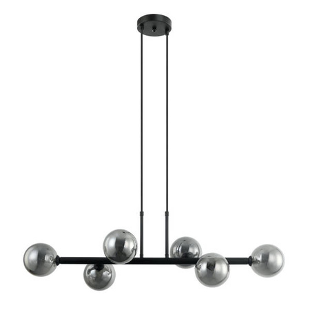 Lampa wisząca OLBIA dł. 92cm 6xG9 | czarny