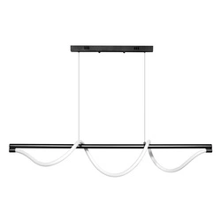 Lampa wisząca Serpente DDXZ004 GŁADKI 120cm LED 55W CCT + pilot | czarny