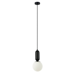 Nowoczesna lampa wisząca ALDEVA S E27 wys.107 cm | czarny