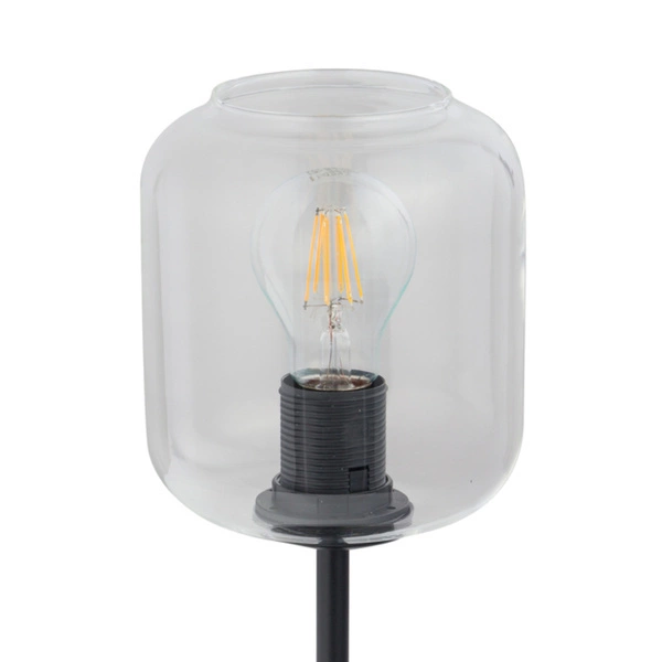 Klasyczna lampa stołowa SHINE E27 60W wys. 36cm | transparentny