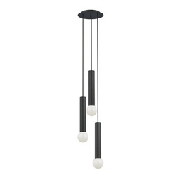 Lampa wisząca BATON III wys. 130cm 3xE27 | czarny