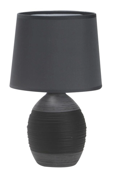 Lampa gabinetowa/stołowa/nocna AMBON 41-78643 ceramiczna czarna 1x40W E14