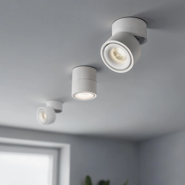 Ruchomy Spot LED EZ-CL06A-12 12W 3000K Biały