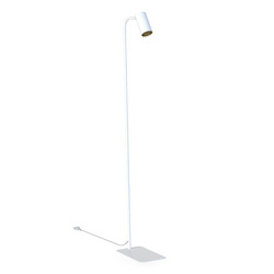 Lampa podłogowa MONO 120cm GU10 | biały/złoty