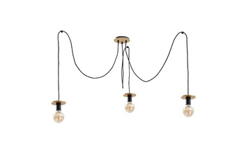 Lampa wisząca 3xE27 SATURN GOLD