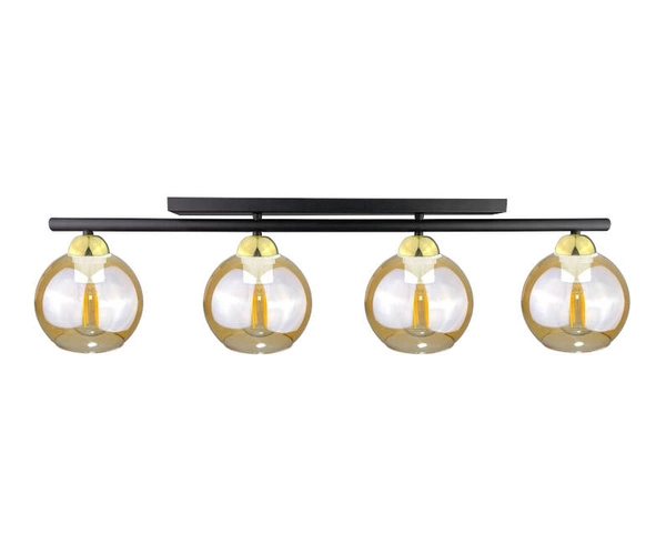 Lampa sufitowa 4xE27 AMARUS BLACK/GOLD