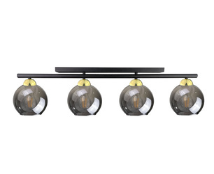 Lampa sufitowa 4xE27 MINOR BLACK/GOLD