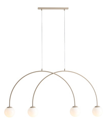 LAMPA WISZĄCA UNA 4 BEIGE S