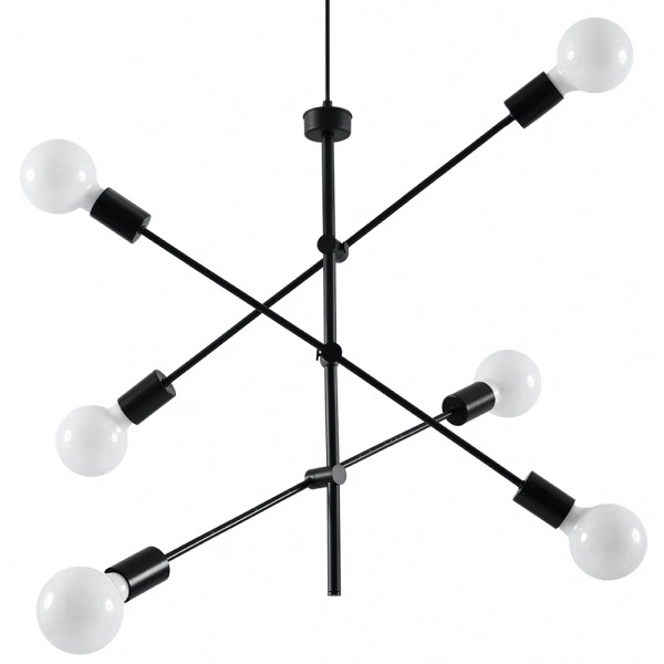 Lampa wisząca CONCEPT 6 SL.0713 czarna 6xE27