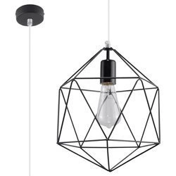 Lampa Wisząca GASPARE Czarna Stal, E27 60W, SL.0291