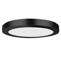 Plafon YORK śr. 33cm I czarny I 24W LED, barwa ciepła 3000K