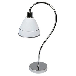 Lampa stołowa/nocna ELF 41-72627 chrom/biały 1x40W E14