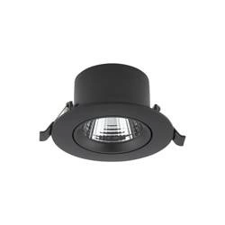 Lampa wpuszczana EGINA LED szer. 9cm 5W barwa ciepła 3000K | czarny 10548