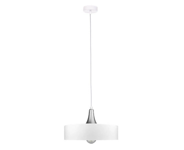 Lampa wisząca 1xE27 EOS WHITE/SILVER