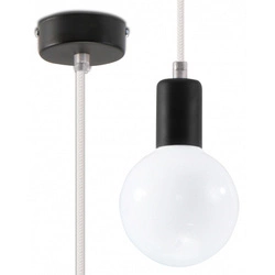 Lampa Wisząca EDISON SL.0150 czarny biały 1xE27