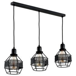 Lampa wisząca ALFA BLISTER CZARNA 3xE27 16cm | 61001