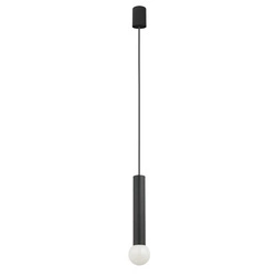 Lampa wisząca BATON BLACK M wys. 25cm E27 | czarny 7852