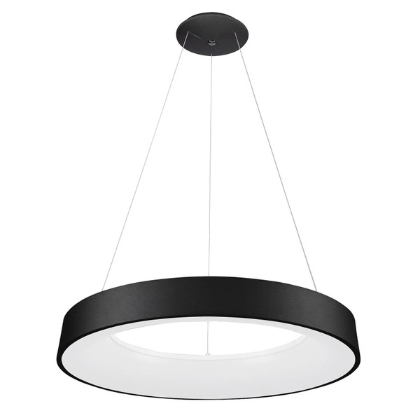 Lampa wisząca Giulia śr. 80cm 80W LED ciepła biel 3000K | czarny