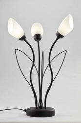 Klasyczna Lampa biurkowa GLORIOSA wys. 46cm 3xG9 14W IP20 | czarny mat