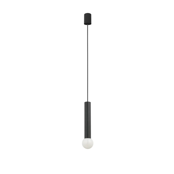 Lampa wisząca BATON BLACK M wys. 25cm E27 | czarny 7852