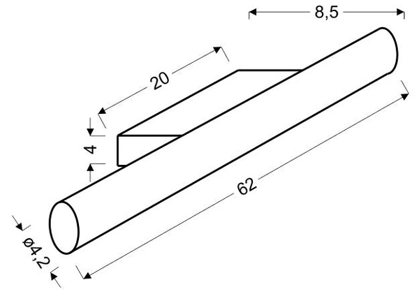 Kinkiet łazienkowy UNIVERSE 62 cm, 21-54036, chrom/biały, 12W LED, barwa neutralna 4000K, IP44