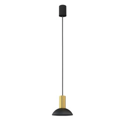 Lampa wisząca HERMANOS C szer. 15,5cm GU10 | czarny/mosiężny 8194