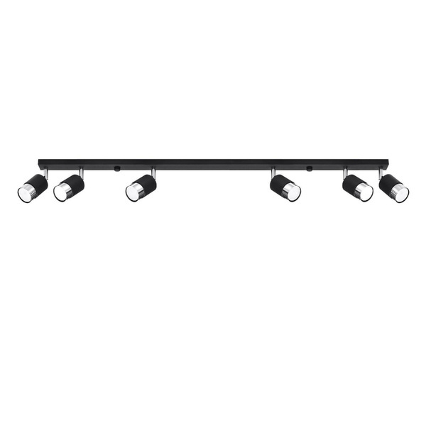 Lampa sufitowa (spot) NERO 6, SL.1068, czarny/chrom, 6x40W GU10