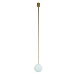 Lampa wisząca KIER L SATIN GOLD 140cm G9 | złoty satynowy 10308