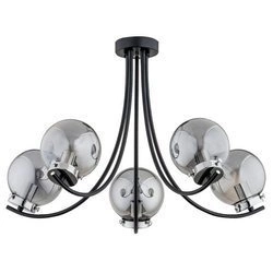 Lampa sufitowa ALFA DORA CZARNA 5xE14 62cm | 62150