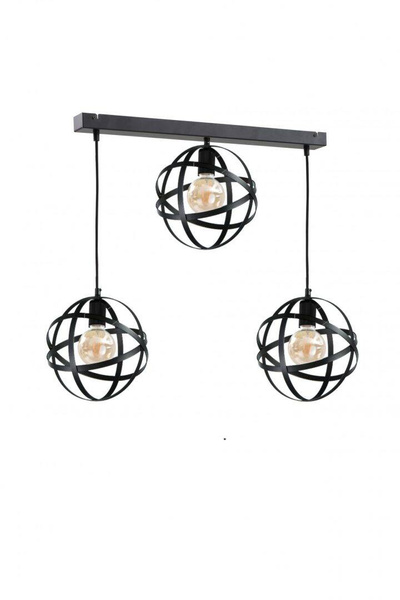 Lampa wisząca 3xE27 POLA BLACK