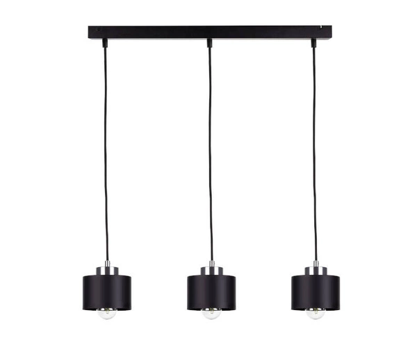 Lampa wisząca 3xE27 SIMPLY BLACK/SILVER