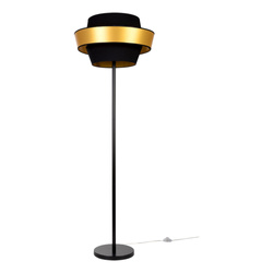 Preto Gold Lampa Podłogowa 1xE27 Max.60W Czarny/Czarny-Złoty