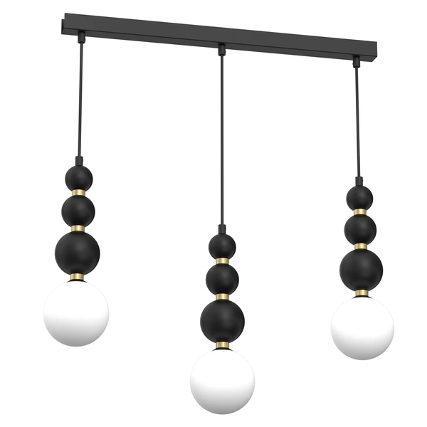 Lampa wisząca BOULE Black 3xG9